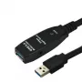 Microconnect USB3.0AAF10A USB-kaapeli USB 3.2 Gen 1 (3.1 Gen 1) 10 m USB A musta