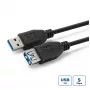 Microconnect USB3.0AAF1B USB-kaapeli USB 3.2 Gen 1 (3.1 Gen 1) 1 m USB A musta