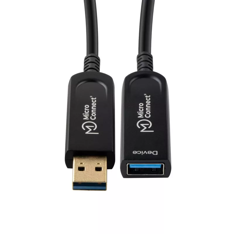 Microconnect USB3.0AAF20AOP USB-kaapeli USB 3.2 Gen 1 (3.1 Gen 1) 20 m USB A musta