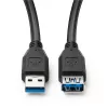 Microconnect USB3.0AAF3B USB-kaapeli USB 3.2 Gen 1 (3.1 Gen 1) 3 m USB A musta