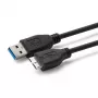 Microconnect USB3.0AB1MICRO USB-kaapeli USB 3.2 Gen 1 (3.1 Gen 1) 1 m USB A Micro-USB B musta