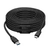 Microconnect USB3.1CA10AMP USB-kaapeli USB 3.2 Gen 1 (3.1 Gen 1) 10 m USB C USB A musta