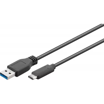 Microconnect USB3.1CA3 USB-kaapeli USB 3.2 Gen 1 (3.1 Gen 1) 3 m USB C USB A musta