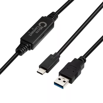 Microconnect USB3.1CA5AMP USB-kaapeli USB 3.2 Gen 1 (3.1 Gen 1) 5 m USB C USB A musta