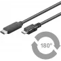 Microconnect USB3.1CAMIB1 USB-kaapeli USB 2.0 1 m USB-C Micro-USB B musta