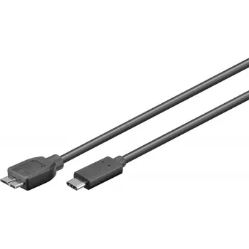 Microconnect USB3.1CAMIB3.06 USB-kaapeli USB 3.2 Gen 2 (3.1 Gen 2) 0,6 m USB-C Micro-USB B musta