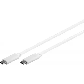 Microconnect USB3.1CC1W USB-kaapeli USB 3.2 Gen 2 (3.1 Gen 2) 1 m USB-C valkoinen