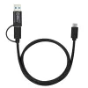 Microconnect USB3.1CCA1 USB-kaapeli USB 3.2 Gen 1 (3.1 Gen 1) 1 m USB-C musta