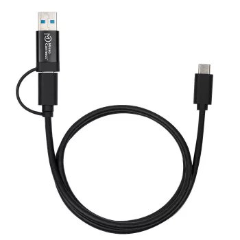 Microconnect USB3.1CCA1 USB-kaapeli USB 3.2 Gen 1 (3.1 Gen 1) 1 m USB-C musta