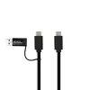 Microconnect USB3.1CCA1 USB-kaapeli USB 3.2 Gen 1 (3.1 Gen 1) 1 m USB-C musta