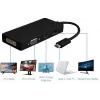 Microconnect USB3.1CCOM10 USB-näytönohjainsovitin 3840 x 2160 pikseliä musta