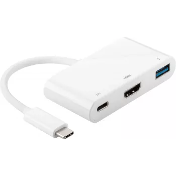 Microconnect USB3.1CCOM2 USB-näytönohjainsovitin valkoinen