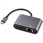 Microconnect USB3.1CETHPDBA kaapelisovitin sovitin USB-C RJ-45 musta