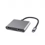 Microconnect USB3.1CHDMIX2 USB-näytönohjainsovitin musta