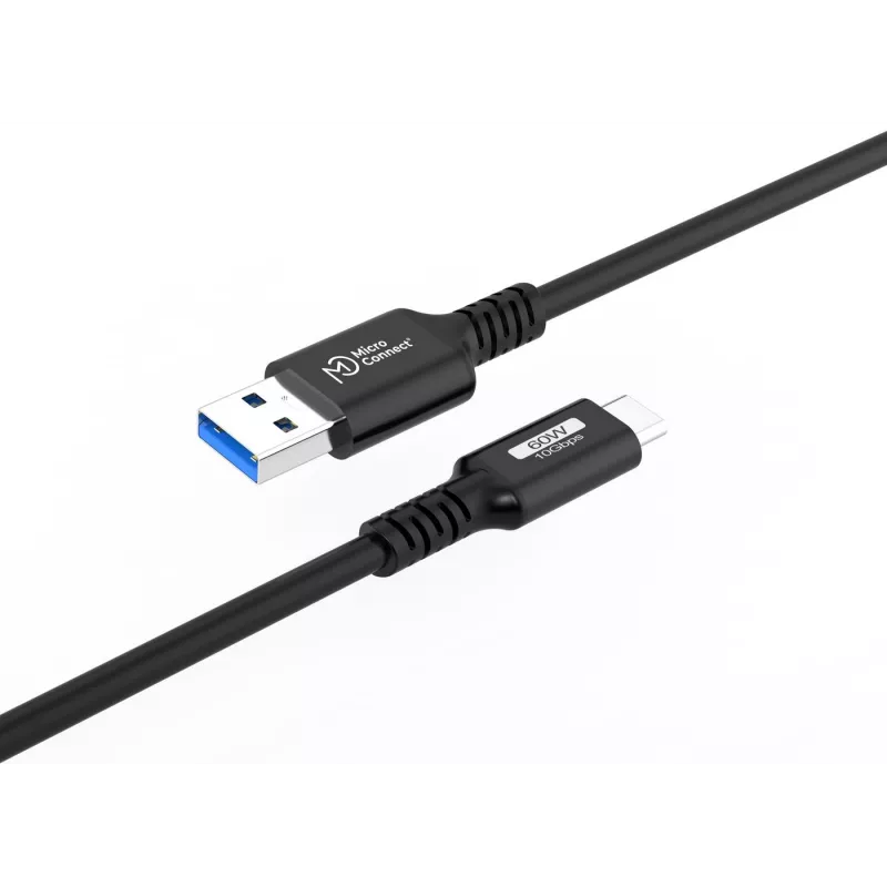 USB-kaapeli Microconnect USB3.2AC2 2 m USB-C USB-A 10 Gbit/s musta