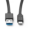 Microconnect USB3.2CA05 USB-kaapeli USB 3.2 Gen 2 (3.1 Gen 2) 0,5 m USB-A USB-C musta