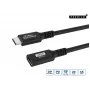 Microconnect USB3.2CC1EX USB-kaapeli USB4 Gen 2x2 1 m USB-C musta