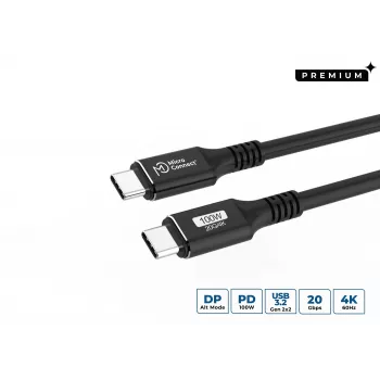 Microconnect USB3.2CC5 USB-kaapeli USB 3.2 Gen 2 (3.1 Gen 2) 5 m USB-C musta