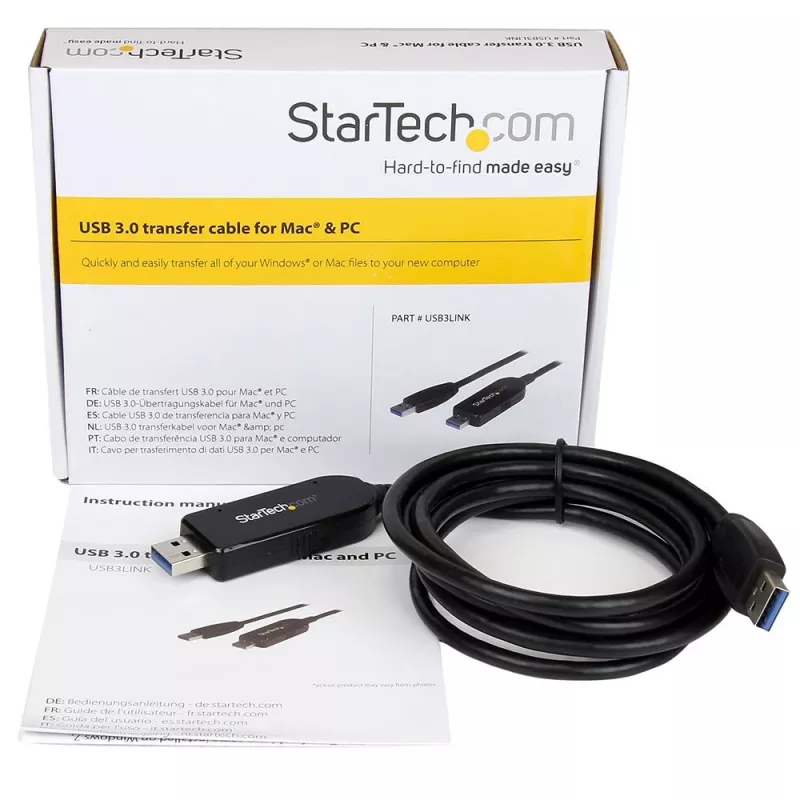 StarTech.com USB 3.0 -datansiirtokaapeli Macille ja Windowsille, 2 m