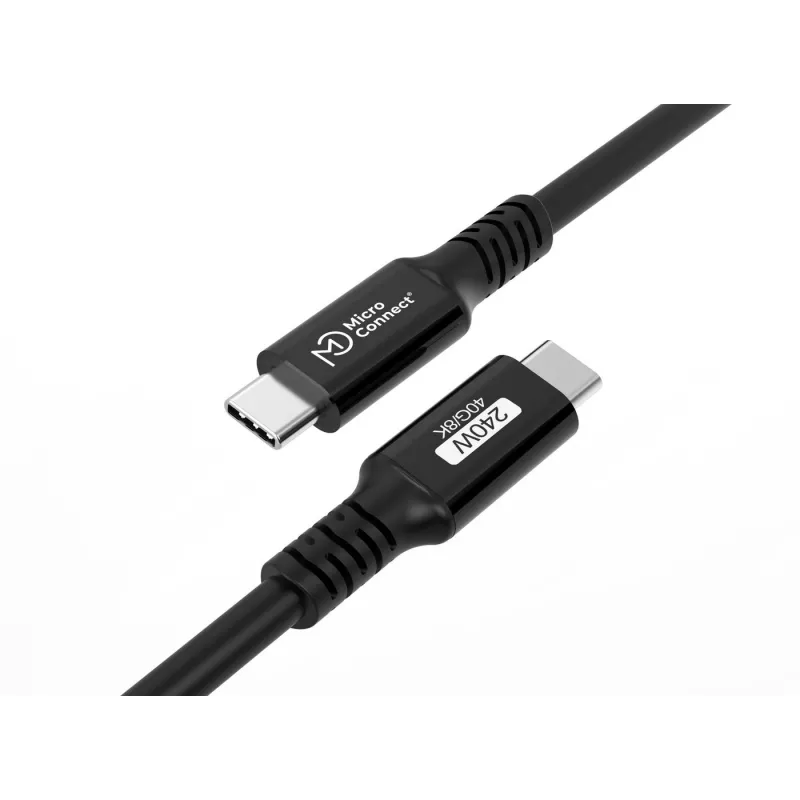 USB-kaapeli Microconnect USB4CC05-240W 0,5 m USB-C 40 Gbit/s musta
