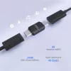 MicroConnect Premium USB4 USB-C -sovitin, 40 Gbit/s, 240 W (USB4-CC-240W)
