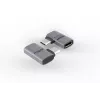 MicroConnect Premium USB4 USB-C kulmasovitin, 40 Gbps, 240 W (USB4-CCFA-240W)