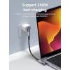 MicroConnect Premium USB4 USB-C kulmasovitin, 40 Gbps, 240 W (USB4-CCFA-240W)