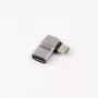 MicroConnect Premium USB4 USB-C kulmasovitin, 40 Gbps, 240 W (USB4-CCFA-240W)