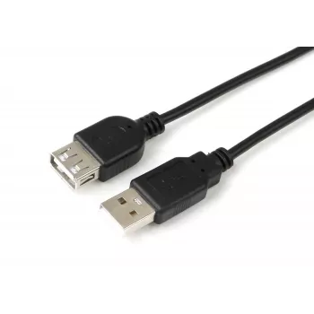 Microconnect USBAAF1B USB-kaapeli USB 2.0 1 m USB-A musta