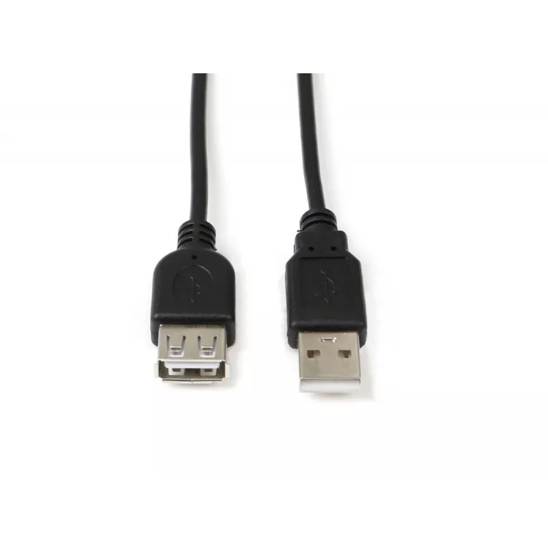 Microconnect USBAAF1B USB-kaapeli USB 2.0 1 m USB-A musta