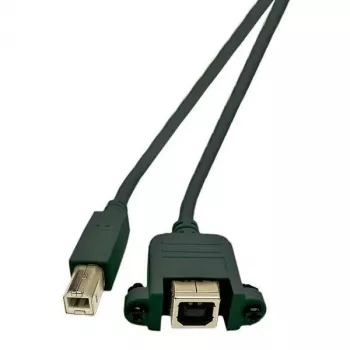 Microconnect USBABF1PANEL2 USB-kaapeli USB 2.0 1,8 m USB A USB B musta
