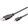 Microconnect USBABMICRO3 USB-kaapeli USB 2.0 3 m USB A Micro-USB B musta
