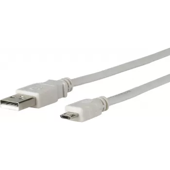 Microconnect USBABMICRO3G USB-kaapeli USB 2.0 3 m USB A Micro-USB B harmaa