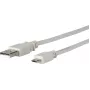 Microconnect USBABMICRO3G USB-kaapeli USB 2.0 3 m USB A Micro-USB B harmaa