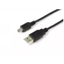 Microconnect USBAMB51 USB-kaapeli USB 2.0 1 m USB A Mini-USB B musta