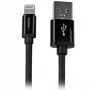 StarTech.com 2 m (6 ft.) USB–Lightning-kaapeli – pitkä iPhone / iPad / iPod -latauskaapeli – Lightning–USB-kaapeli – Apple MFi -sertifioitu – musta