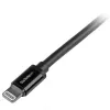 StarTech.com 2 m (6 ft.) USB–Lightning-kaapeli – pitkä iPhone / iPad / iPod -latauskaapeli – Lightning–USB-kaapeli – Apple MFi -sertifioitu – musta