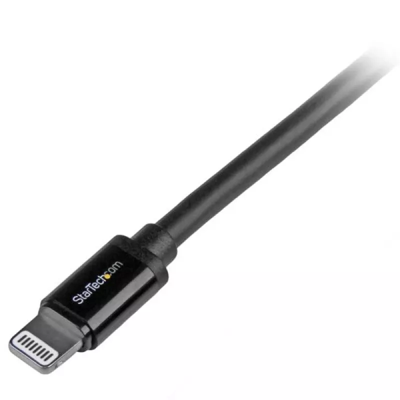 StarTech.com 2 m (6 ft.) USB–Lightning-kaapeli – pitkä iPhone / iPad / iPod -latauskaapeli – Lightning–USB-kaapeli – Apple MFi -sertifioitu – musta