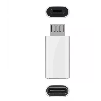 Microconnect USBMICROUSBC kaapeliadapteri Micro-USB B – USB C valkoinen