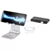 StarTech.com puhelin- ja tablettiteline – taitettava yleismalli mobiililaitteille, älypuhelimille ja tableteille – säädettävä monikulmainen ergonominen puhelinteline pöydälle – kannettava – hopea