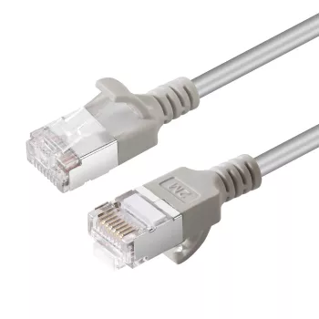 Microconnect V-FTP6A03 ohut verkkokaapeli harmaa 3 m Cat6a U/FTP (STP)