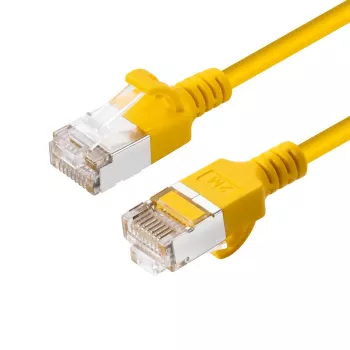 Microconnect V-FTP6A075Y ohut verkkokaapeli keltainen 7,5 m Cat6a U/FTP (STP)