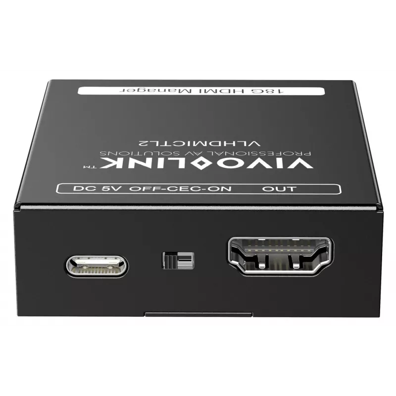 Vivolink VLHDMICTL2 EDID-emulaattori 3840x2160 18 Gbit/s musta