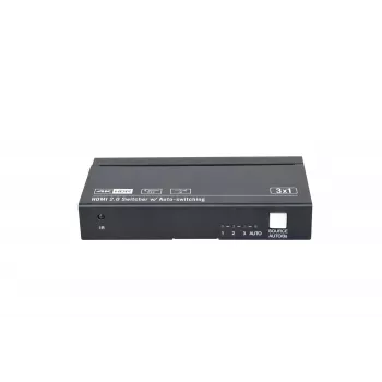 HDMI-videokytkin Vivolink VLSW131 3840x2160 60fps musta