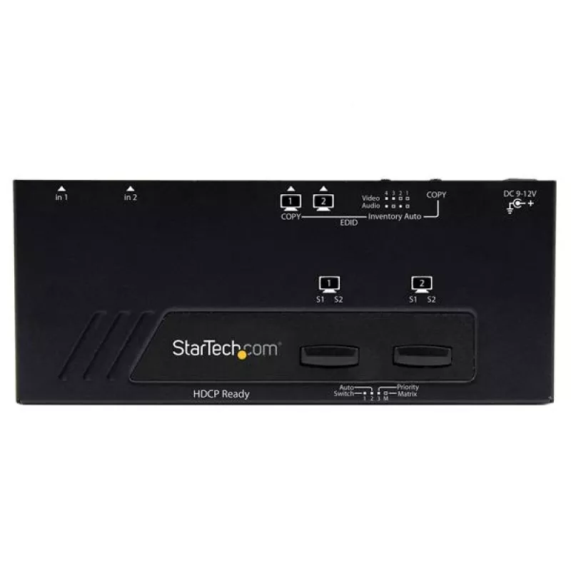 StarTech.com 2X2 HDMI -matriisikytkin automaatti- ja prioriteettikytkennällä – 1080p