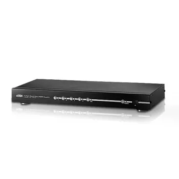 ATEN 4-porttinen Dual View HDMI -kytkin, HDMI, metalli, musta, 15 m, 480p, 720p, 1080i, 1080p, 6,75 Gbit/s