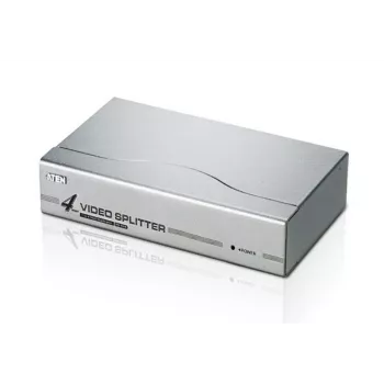 ATEN 4-porttinen VGA-videojakaja (350 MHz), VGA, 4x VGA, 1920 x 1440 pikseliä, hopea, metalli, 30 m