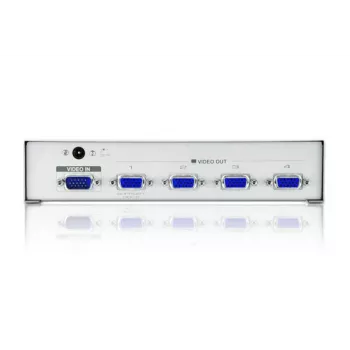ATEN 4-porttinen VGA-videojakaja (350 MHz), VGA, 4x VGA, 1920 x 1440 pikseliä, hopea, metalli, 30 m