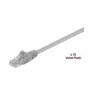 Microconnect V-UTP502VP Cat5e U/UTP -verkkokaapeli, 2 m, harmaa, 10 kpl pakkaus
