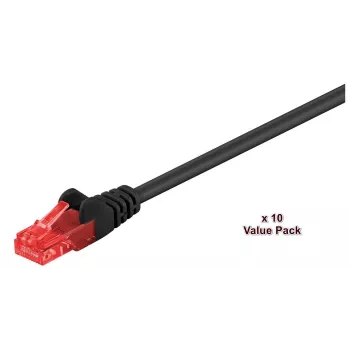 Microconnect V-UTP603SVP verkkokaapeli musta 3 m Cat6 U/UTP (UTP)